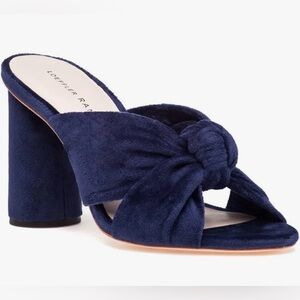 Loeffler Randel velvet knot heels - size 7